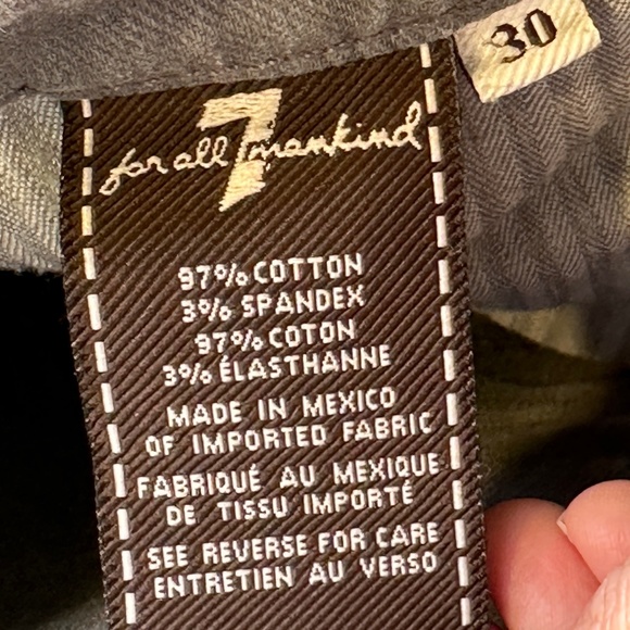 7 For All Mankind | Gwenevere Mid to Low Rise Grey Wash Skinny Jeans - Picture 10 of 12